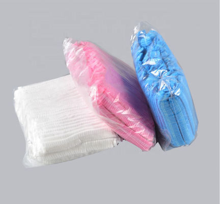 Крышка ливня PE повара головы волос гостиницы Nonwoven устранимая главная
