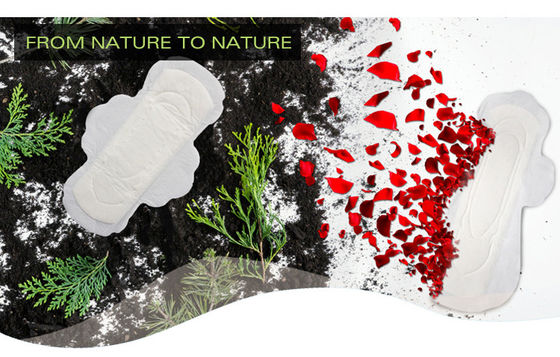 Biodegradable 320mm устранимые пеленки дамы санитарных пусковых площадок взрослые